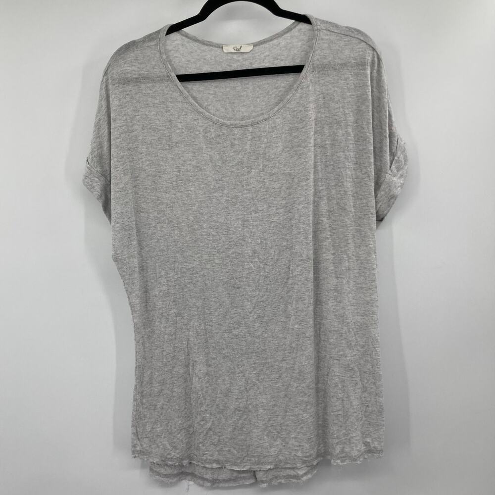 Easel Gray Jersey Slub Oversized Tee Women’s Medium